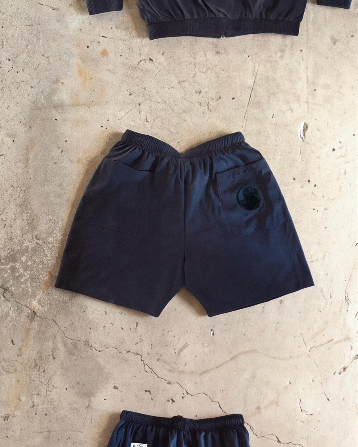 Dim Spirit x WebZero windbreaker shorts, back