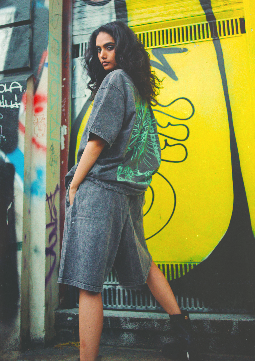 WebZero Acid Wash Shorts